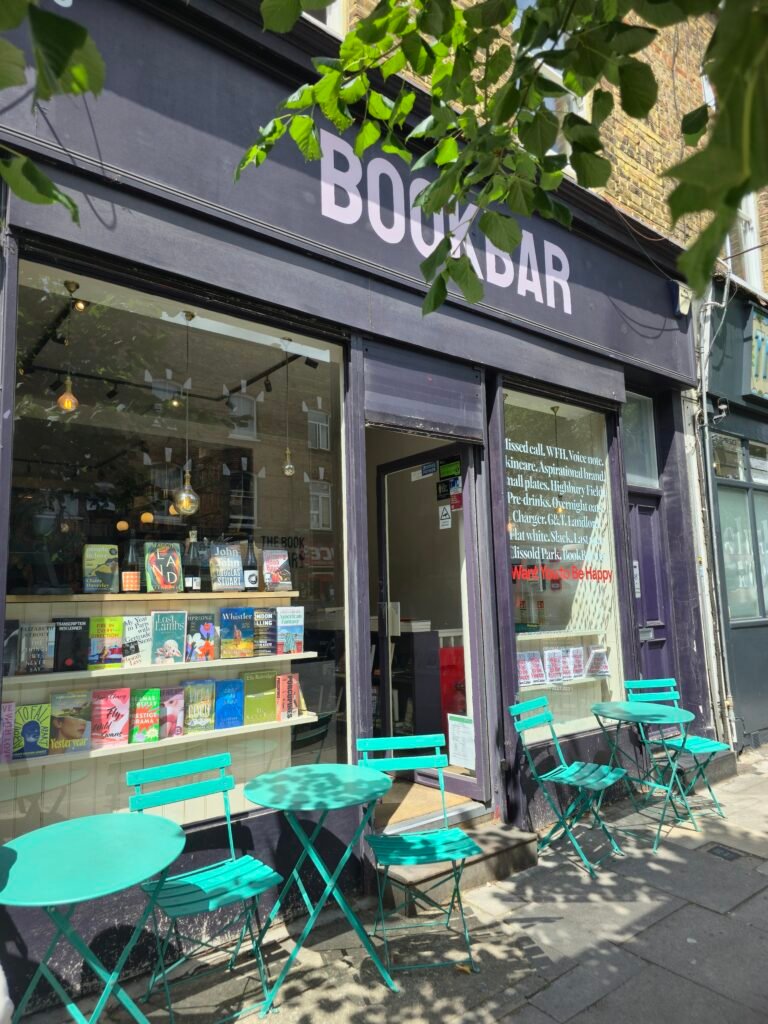 literary cafes - bookbar, islington